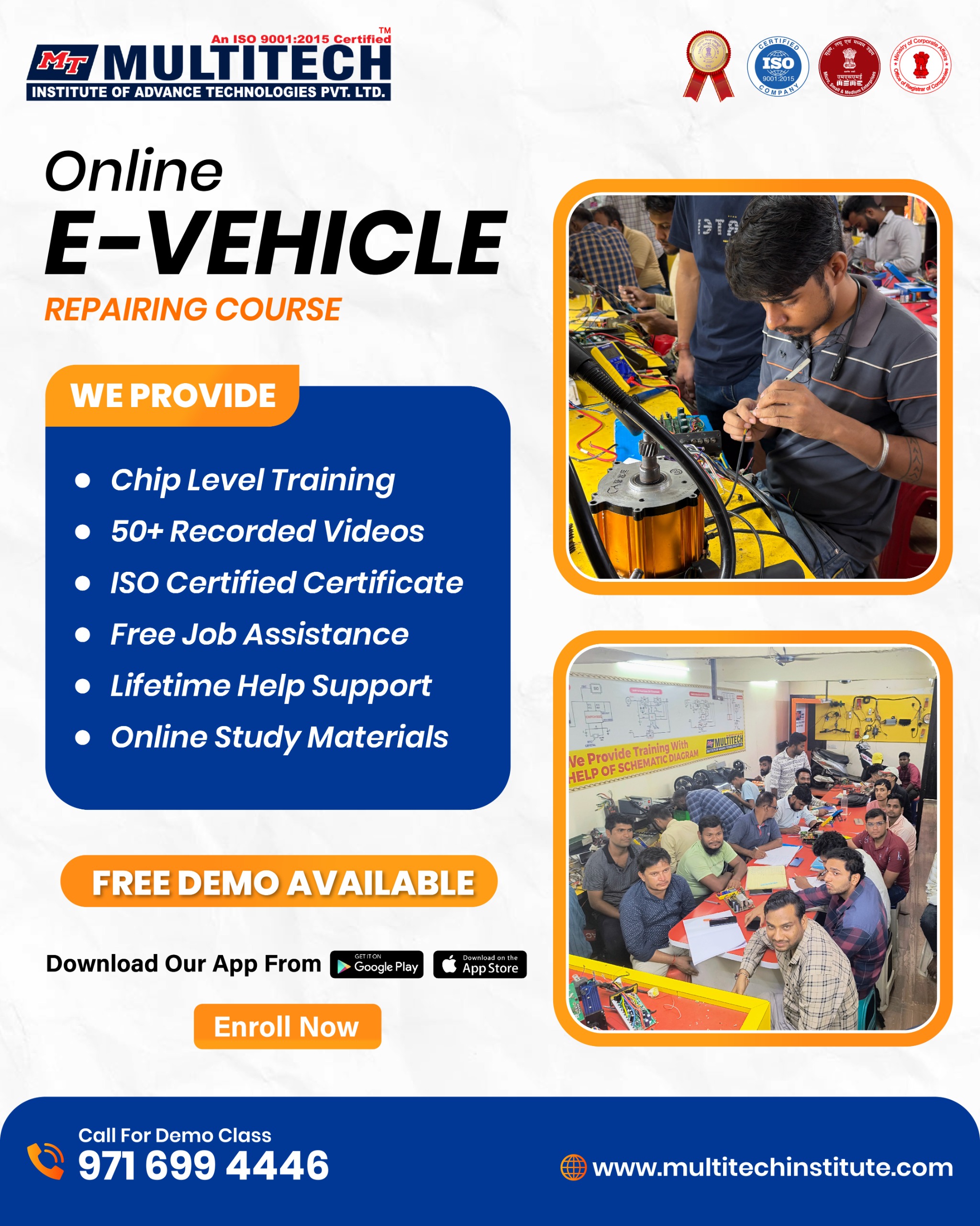 EV Training Institute | Multitech Electric Vehicle Repairing