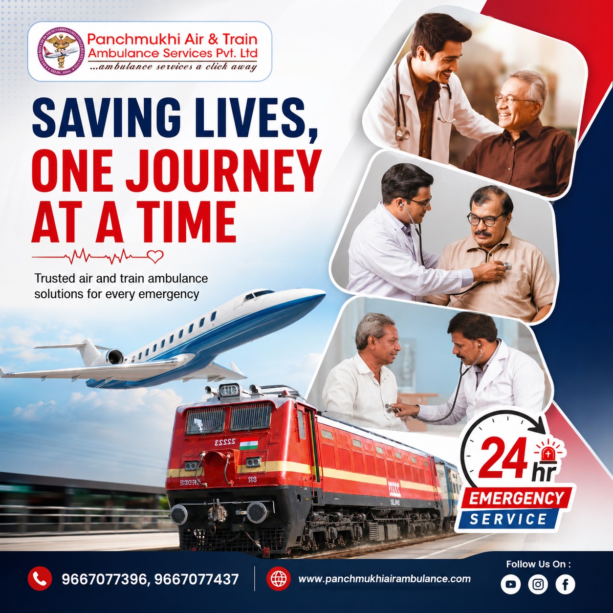 Panchmukhi Train Ambulance from Patna- authenticity maintain
